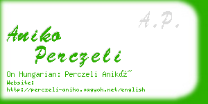 aniko perczeli business card